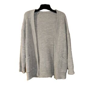 Grey Cardigan Sweater